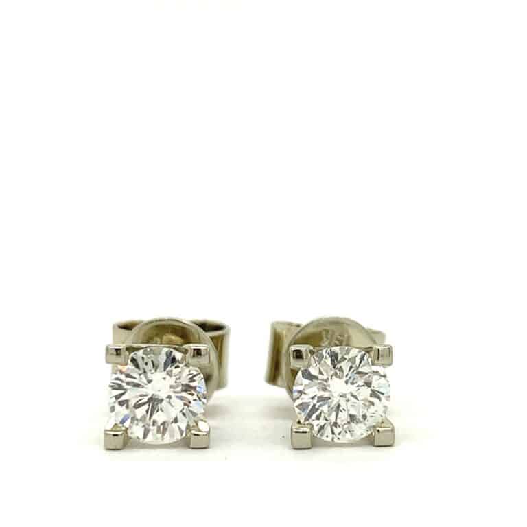 1.2ct F/VS Round Diamond Stud Earrings