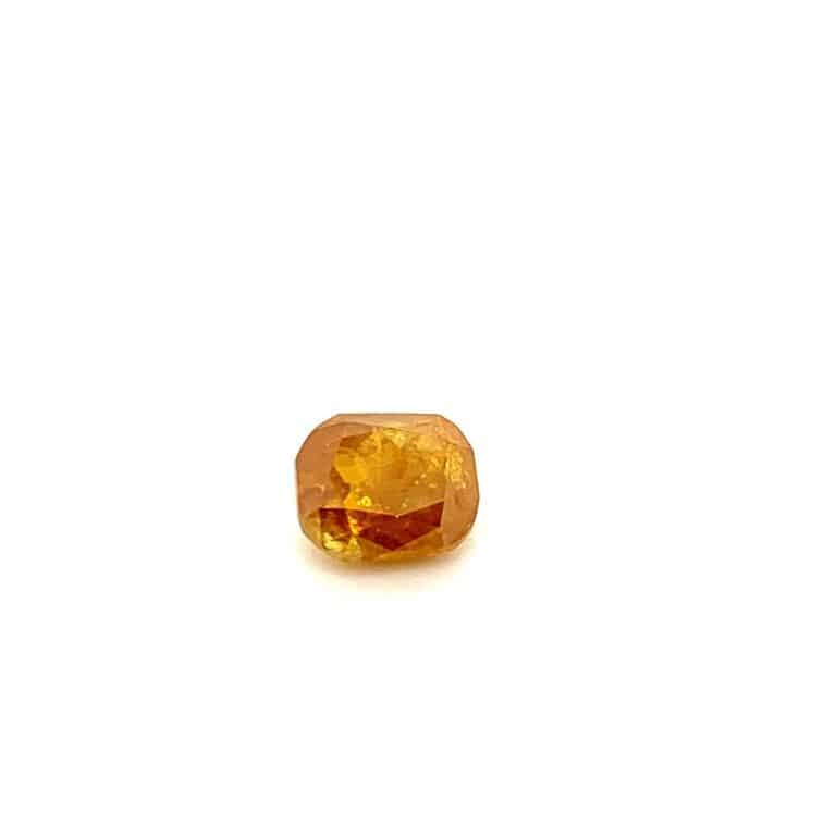 2.2ct Rustic Yellow Cushion Cut Diamond