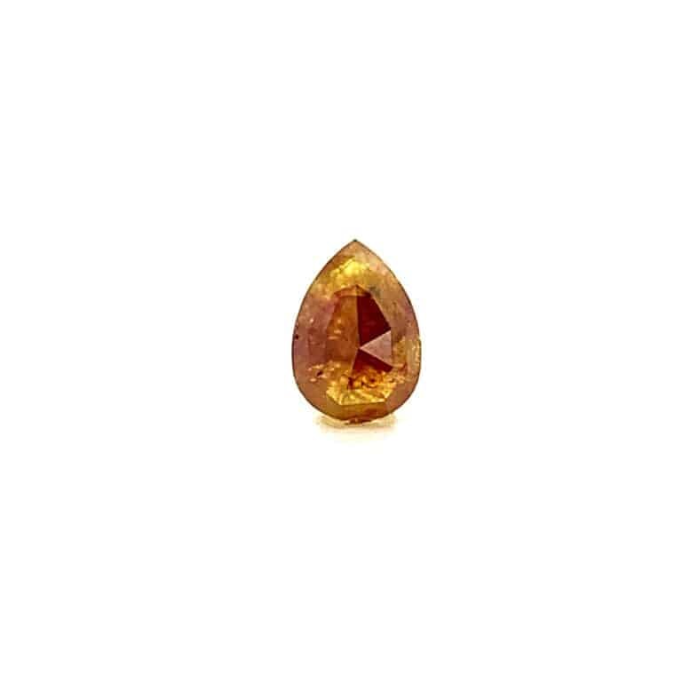 1.5ct Rustic Yellow Pear Diamond