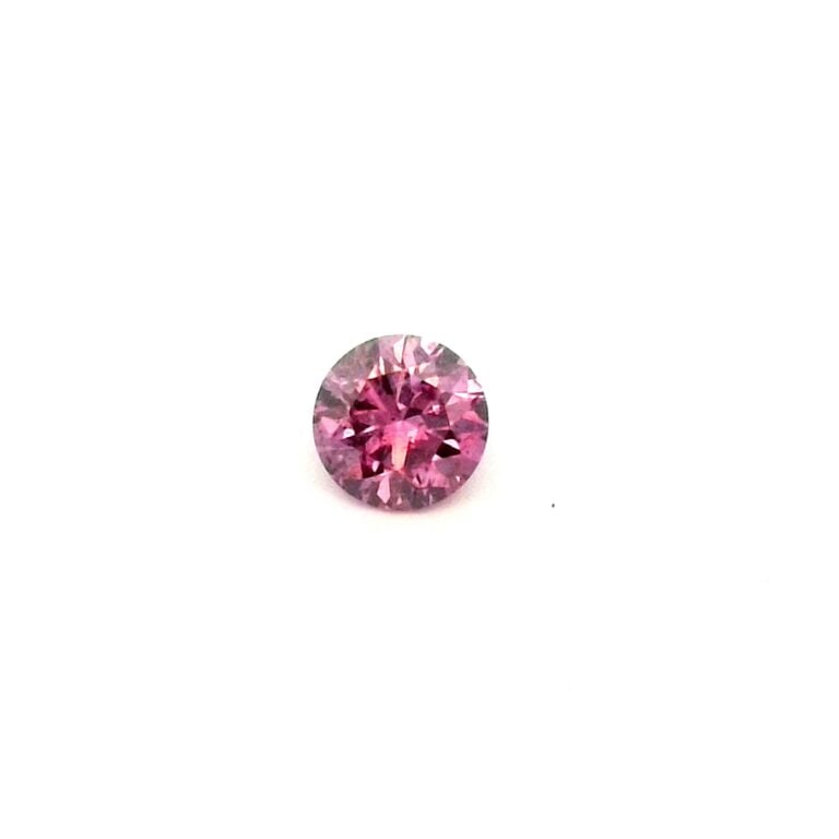 0.04ct 5PP SI Round Purple Pink Diamond