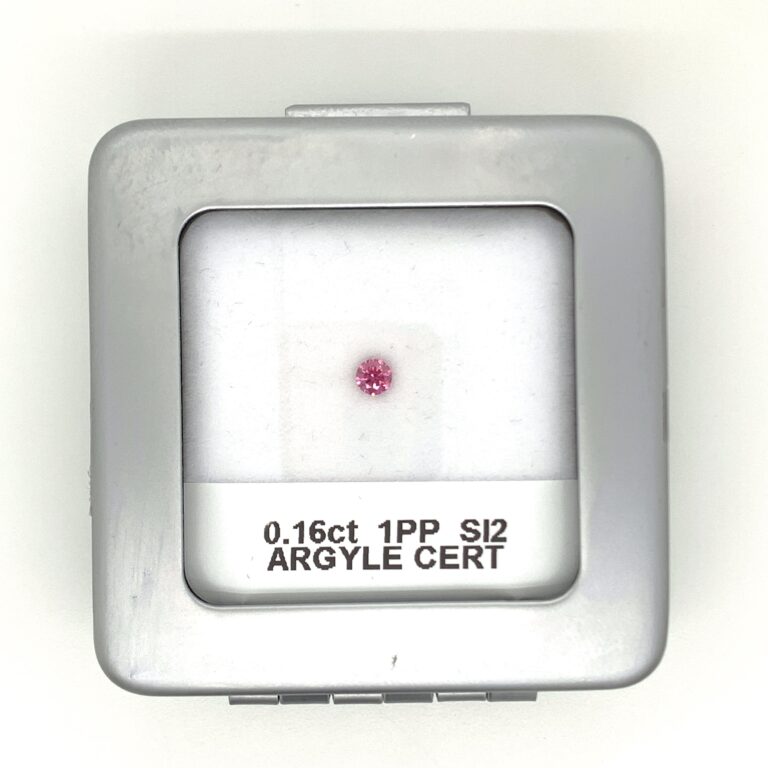0.16ct 1PP SI2 Round Argyle Pink Diamond