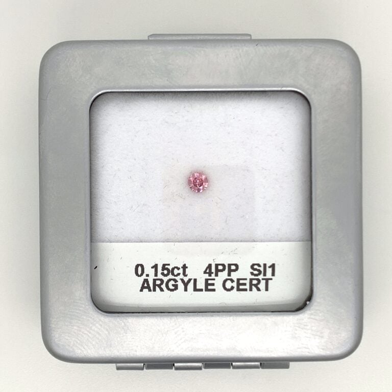 0.15ct 4PP SI1 Round Argyle Pink Diamond