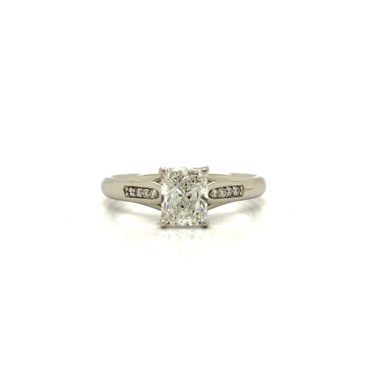 1ct Radiant Lab-Diamond Engagement Ring