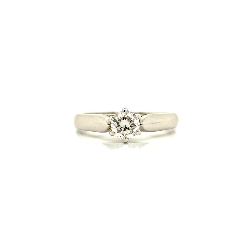 0.35ct G SI2 Round Solitaire Ring