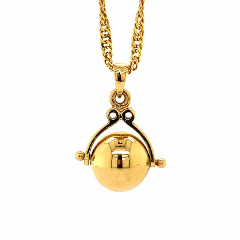 9ct Yellow Gold Euro Ball Pendant