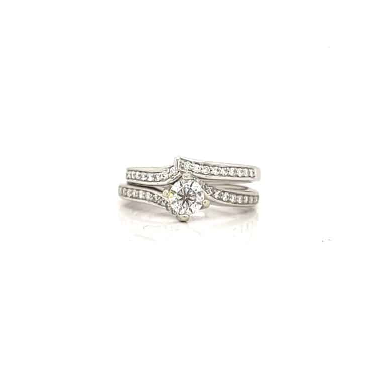 0.75ct F I1 Bridal Set