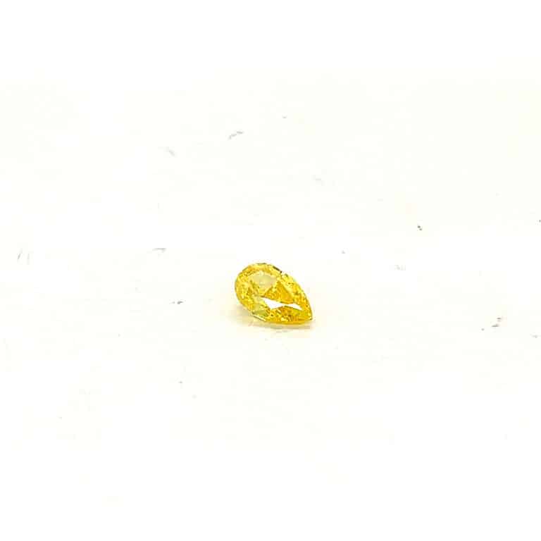 1.02ct Vivid Yellow Pear Diamond