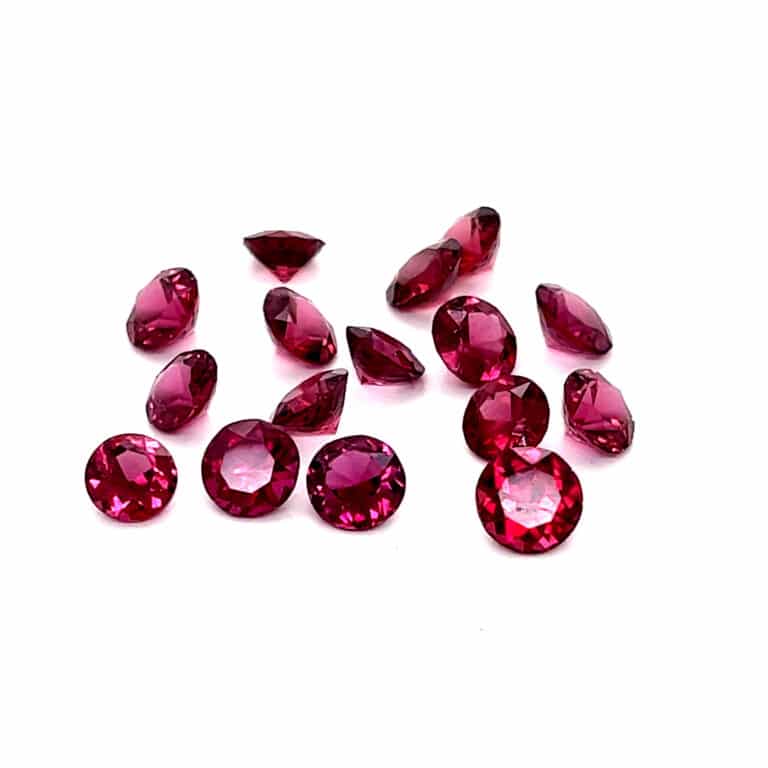 19 x 1ct+ Round Rhodolite Garnets