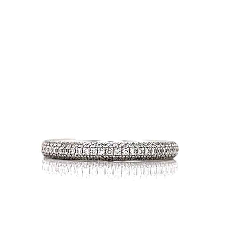 0.50ct Pave Diamond Wedding Ring