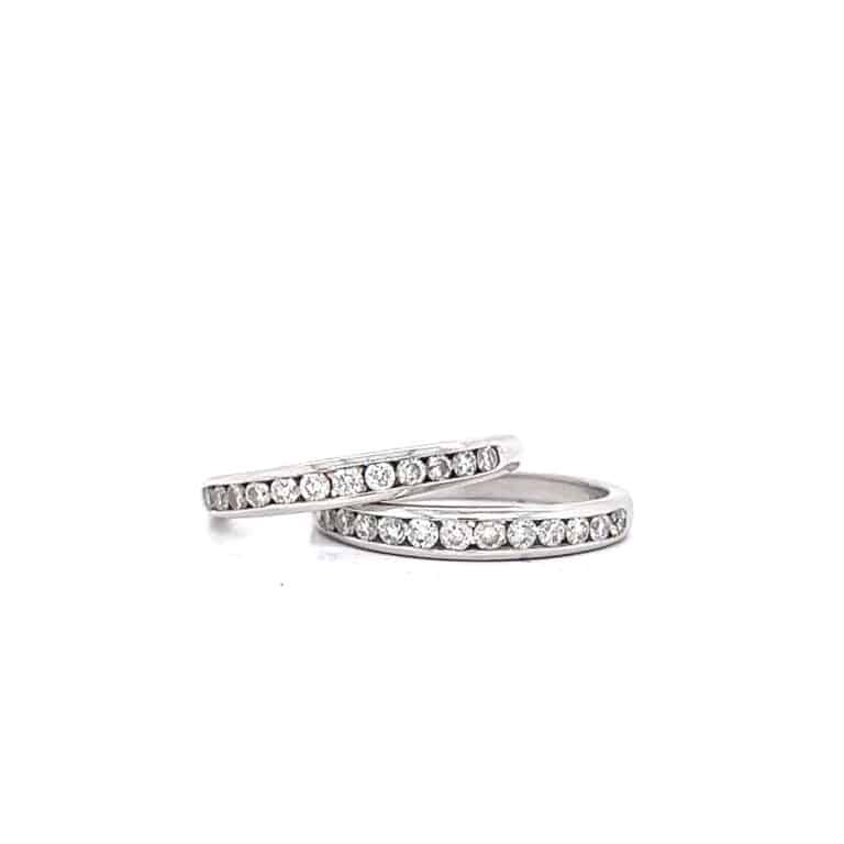 0.24ct Round Diamond Wedding Rings