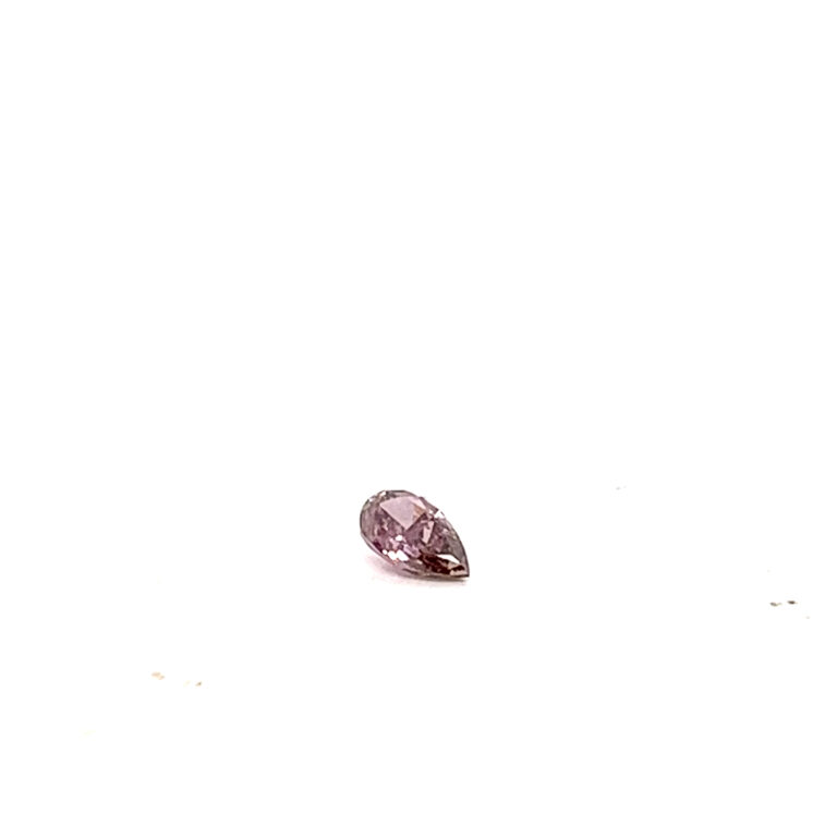 0.14ct Fancy Deep Pink Pear Diamond