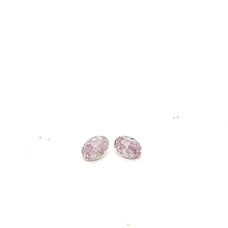 0.37ct FP I1 Oval Pink Diamond Pair