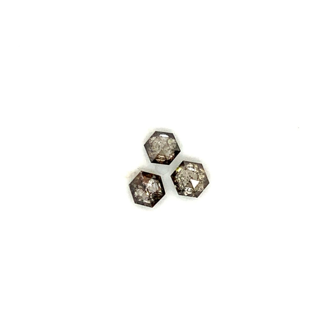 5mm Salt and Pepper Hexagonal Diamonds