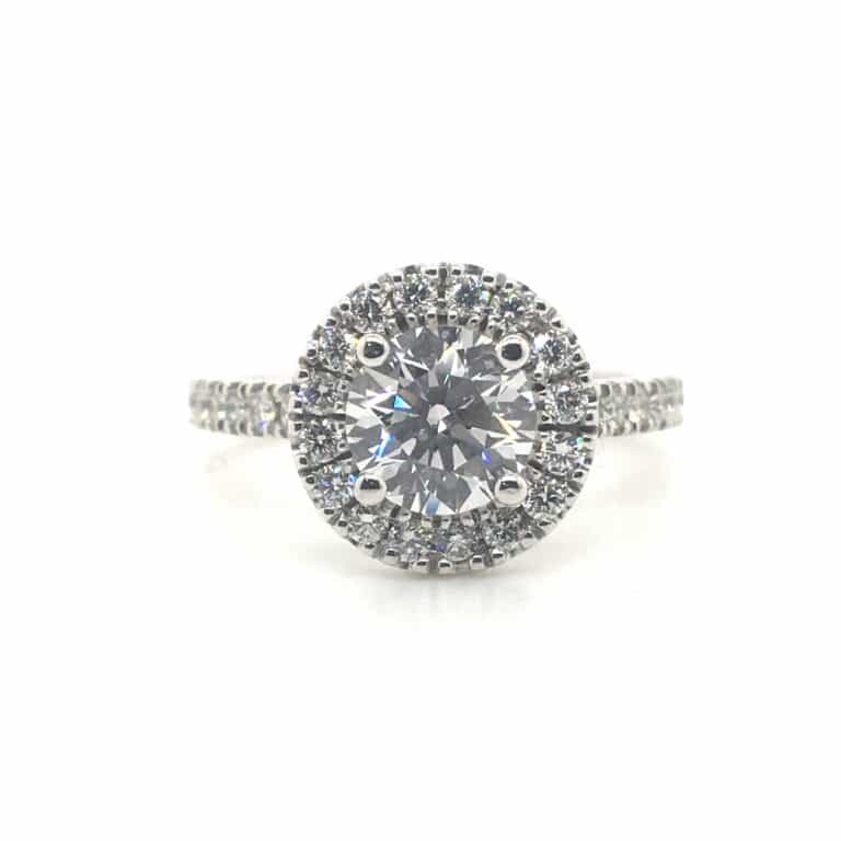 Adeline &ndash; Round Halo Engagement Ring