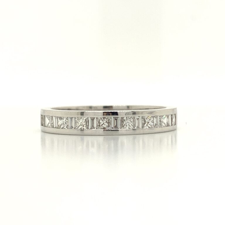 0.60ct Princess and Baguette Wedding Ring