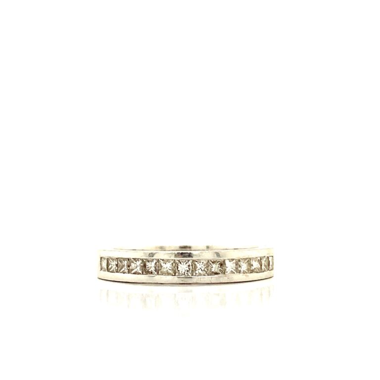 0.70ct Princess Wedding Band