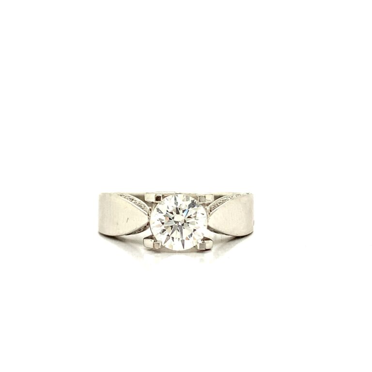 0.80ct G SV2 Round Engagement Ring