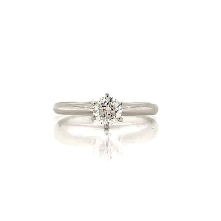0.50ct HI/P1 Round Solitaire Ring