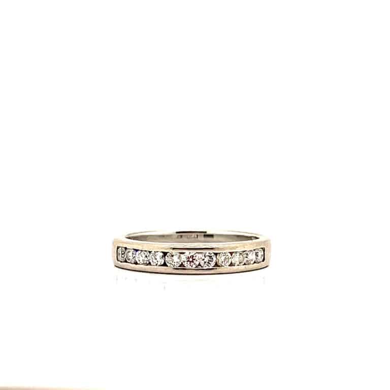 0.3ct Channel Set Diamond Wedding Ring