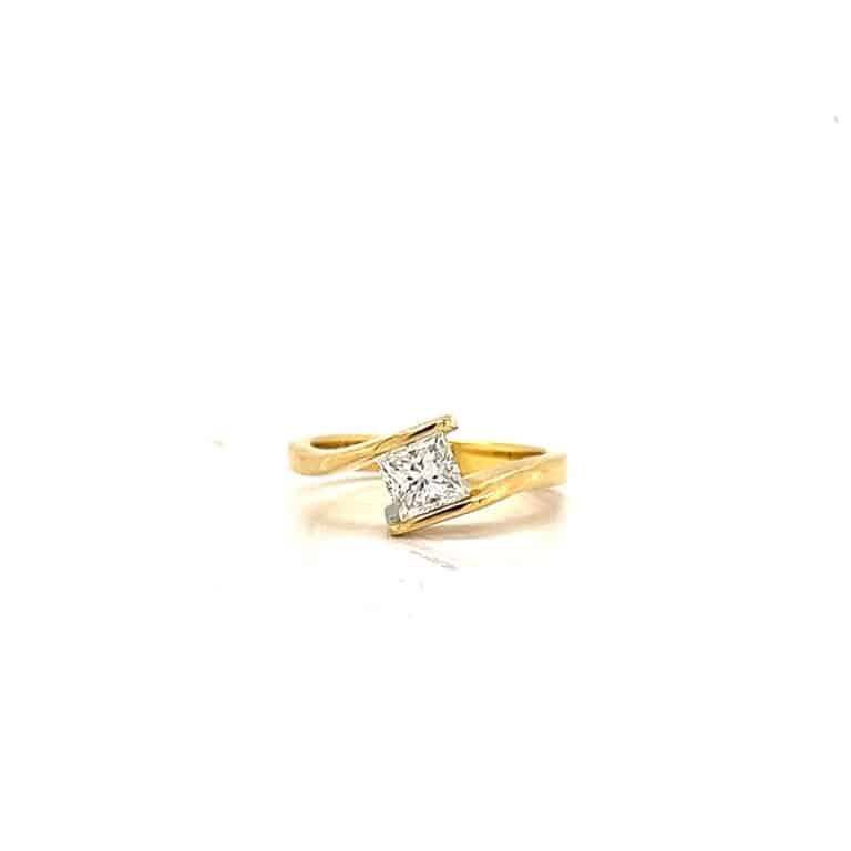 0.53ct G VVS Princess Solitaire Ring