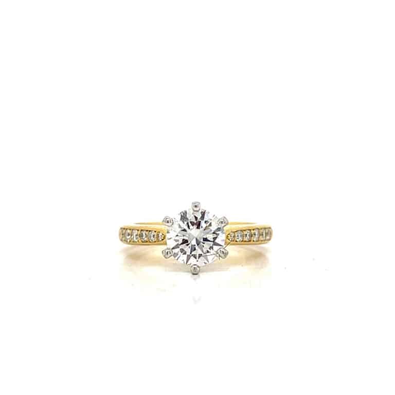 1ct F VS Diamond Engagement Ring
