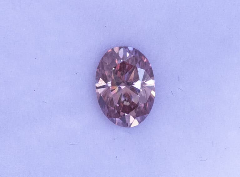 0.46ct 2PR SI1 Oval Pink Diamond