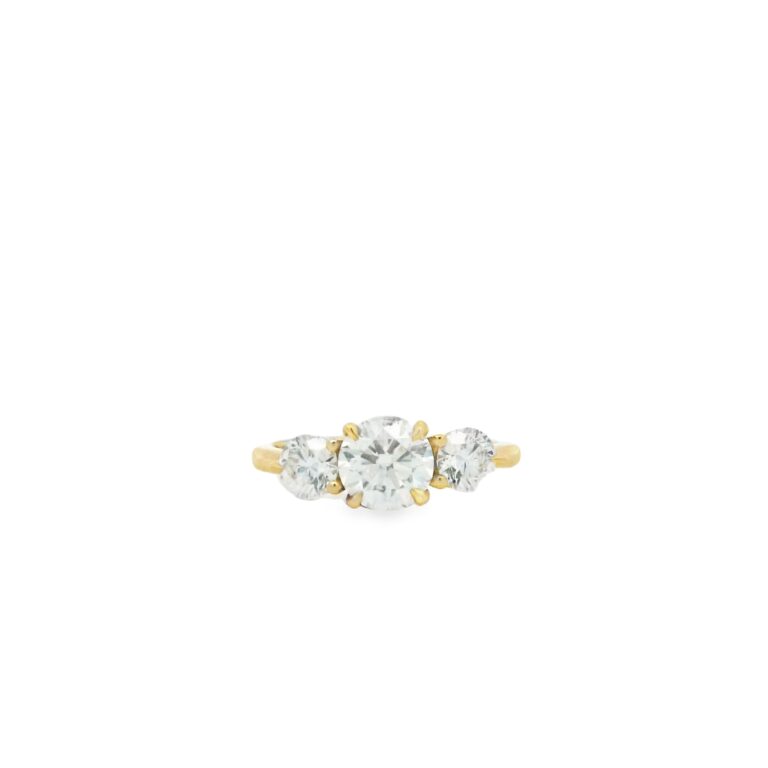 1.5cttw G SI Round Trilogy Engagement Ring