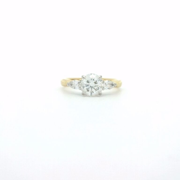 Beatrice &ndash; Round Diamond Trilogy Engagement Ring