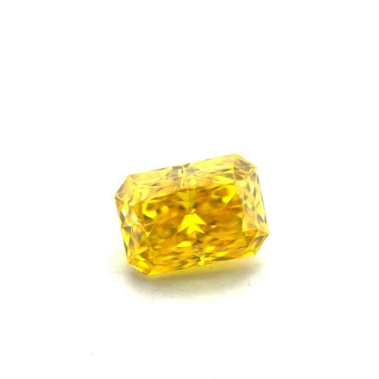 1.7ct Vivid Yellow Radiant Lab-Diamond