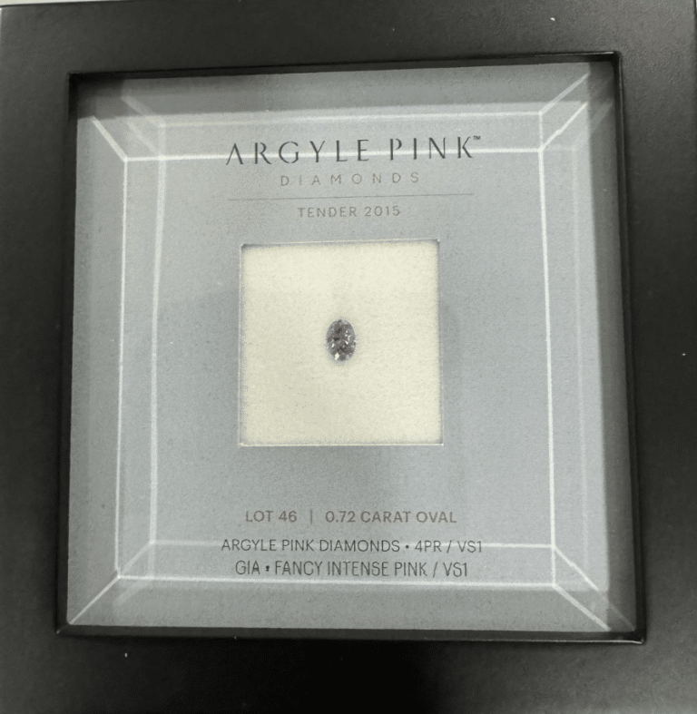 0.72ct Oval Pink Tender Diamond