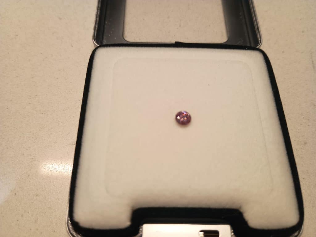 0.23ct 3P P1 Round Pink Diamond
