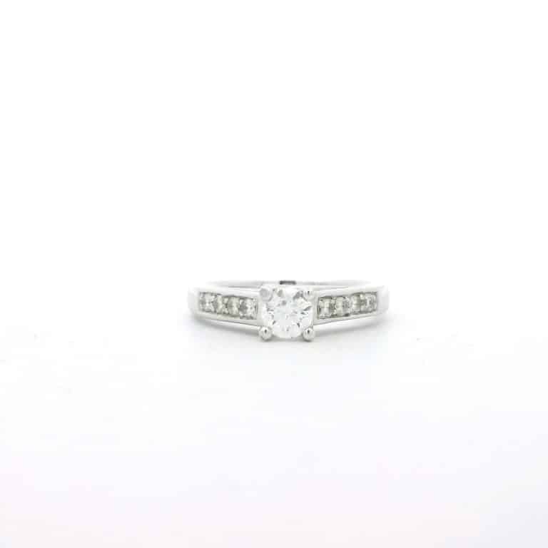 0.40ct G SI Side Stone Engagement Ring