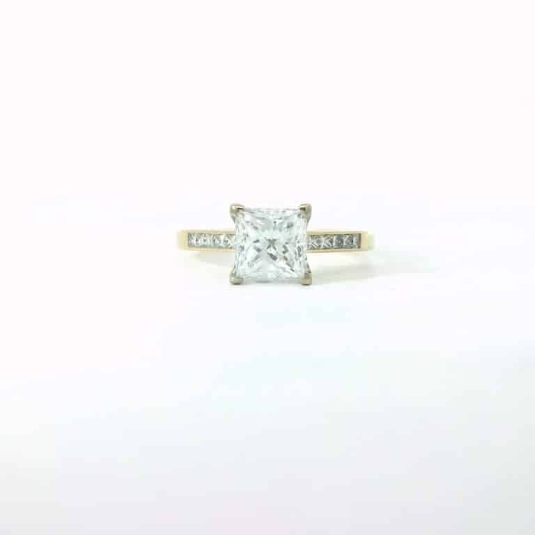 2ct F SI Princess Engagement Ring