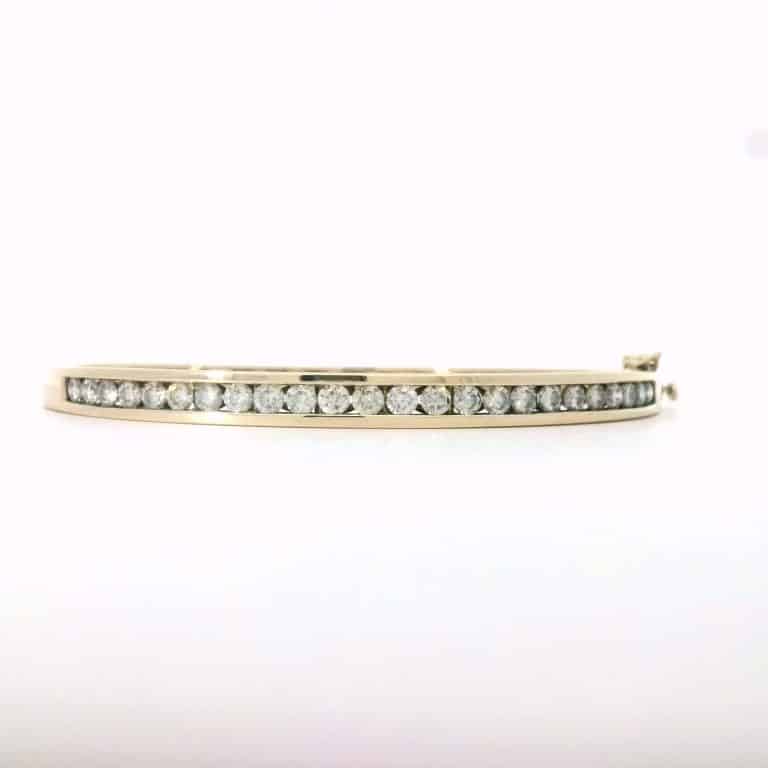 2ct Channel Set Diamond Bangle