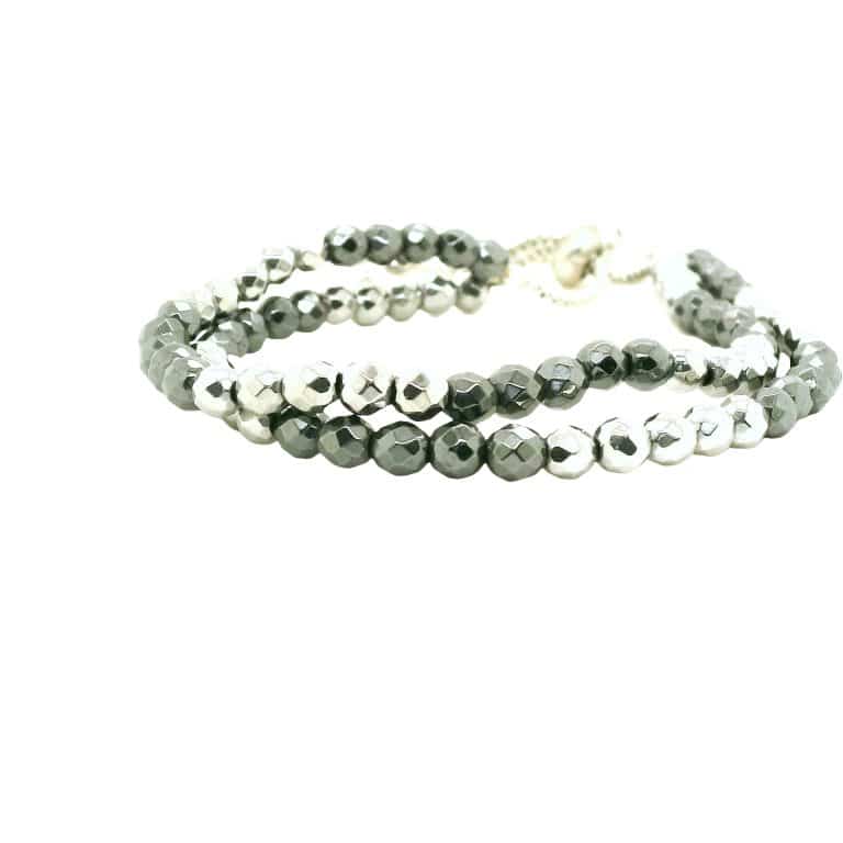 Hematite Charm Bracelet