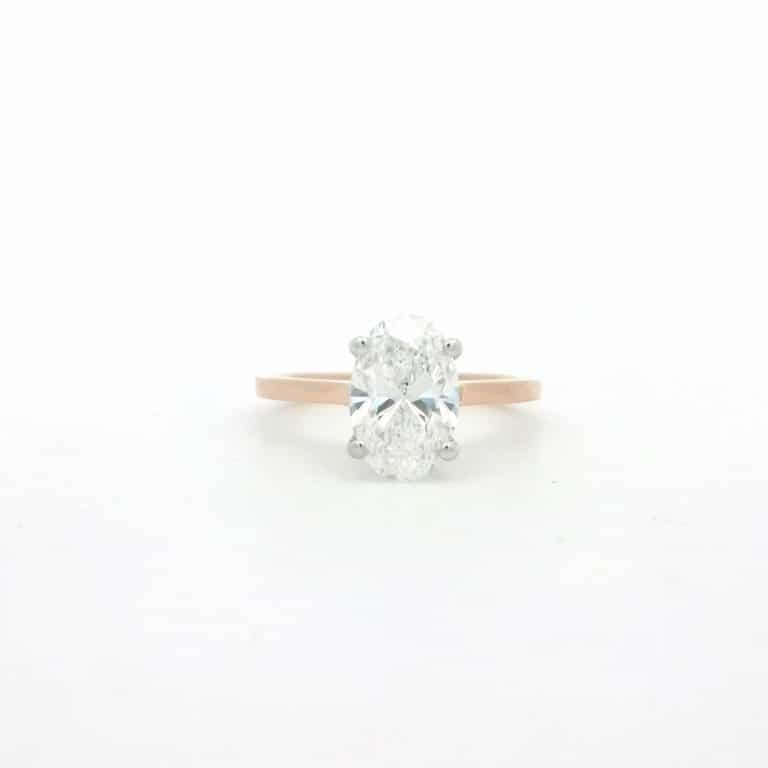 Carly &ndash; 1.5ct D VVS2 Oval Solitaire Engagement Ring