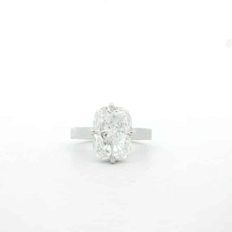 Casey &ndash; Cushion Solitaire Engagement Ring