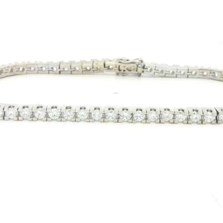 3ct G SI Round Diamond Tennis Bracelet