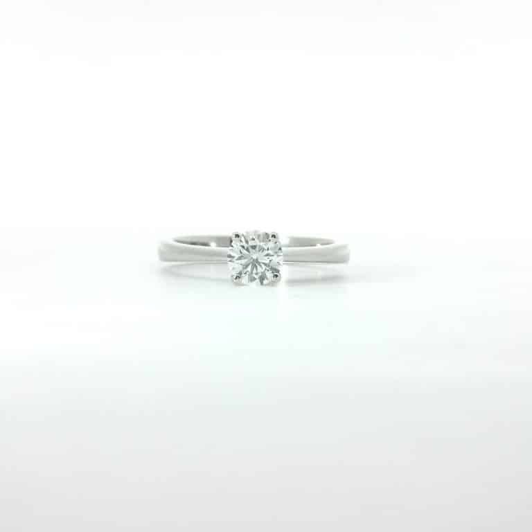0.60ct F SI Round Solitaire Engagement Ring