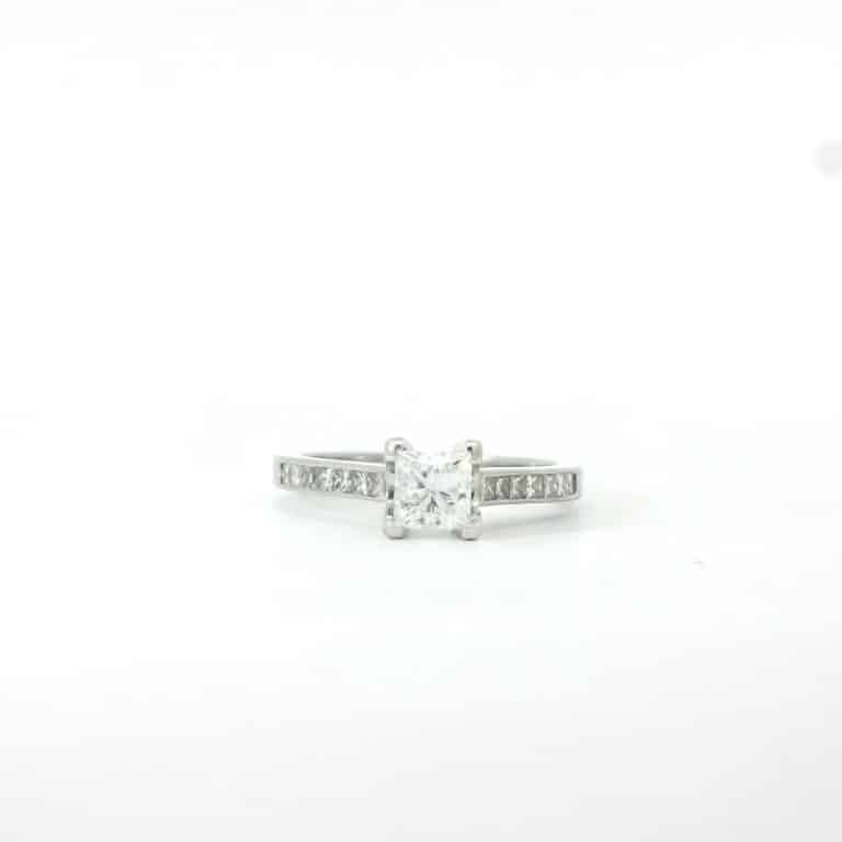 0.75ct E VS2 Princess Engagement Ring