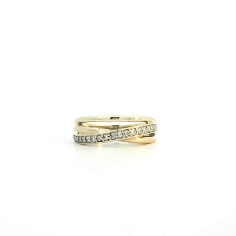 Split Band Diamond Dress Ring