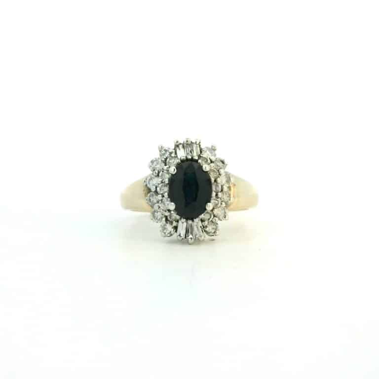 1.5ct Sapphire Double Halo Dress Ring