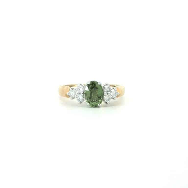 1ct Sapphire and Diamond Dress Ring