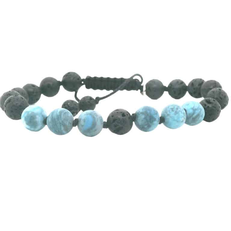 Chrysocolla &ndash; Aroma Naturals Boxed Oil and Bead Bracelet