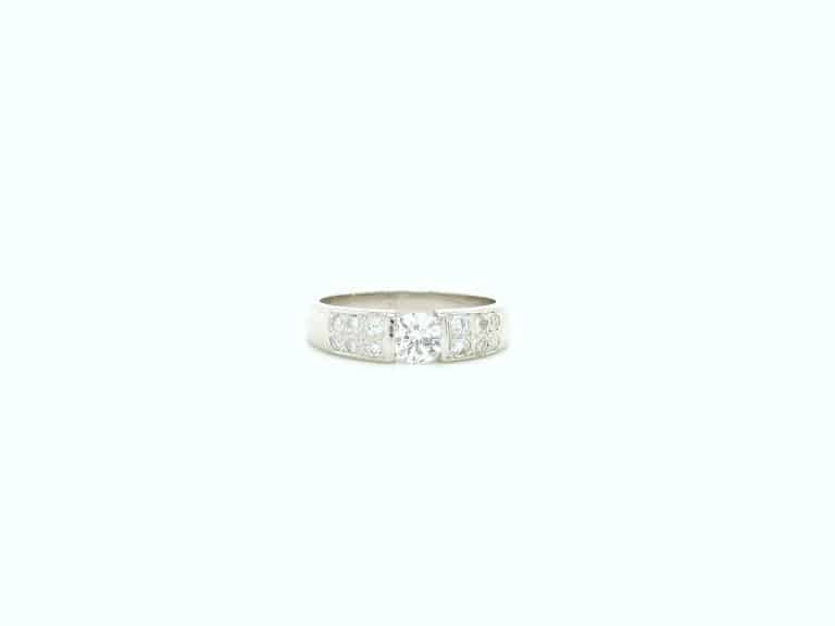 0.45ct G SI2 Diamond Tension Set Dress Ring