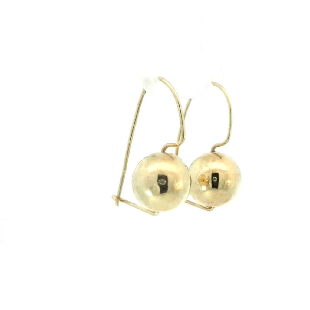 9ct Gold Euro Ball Earrings