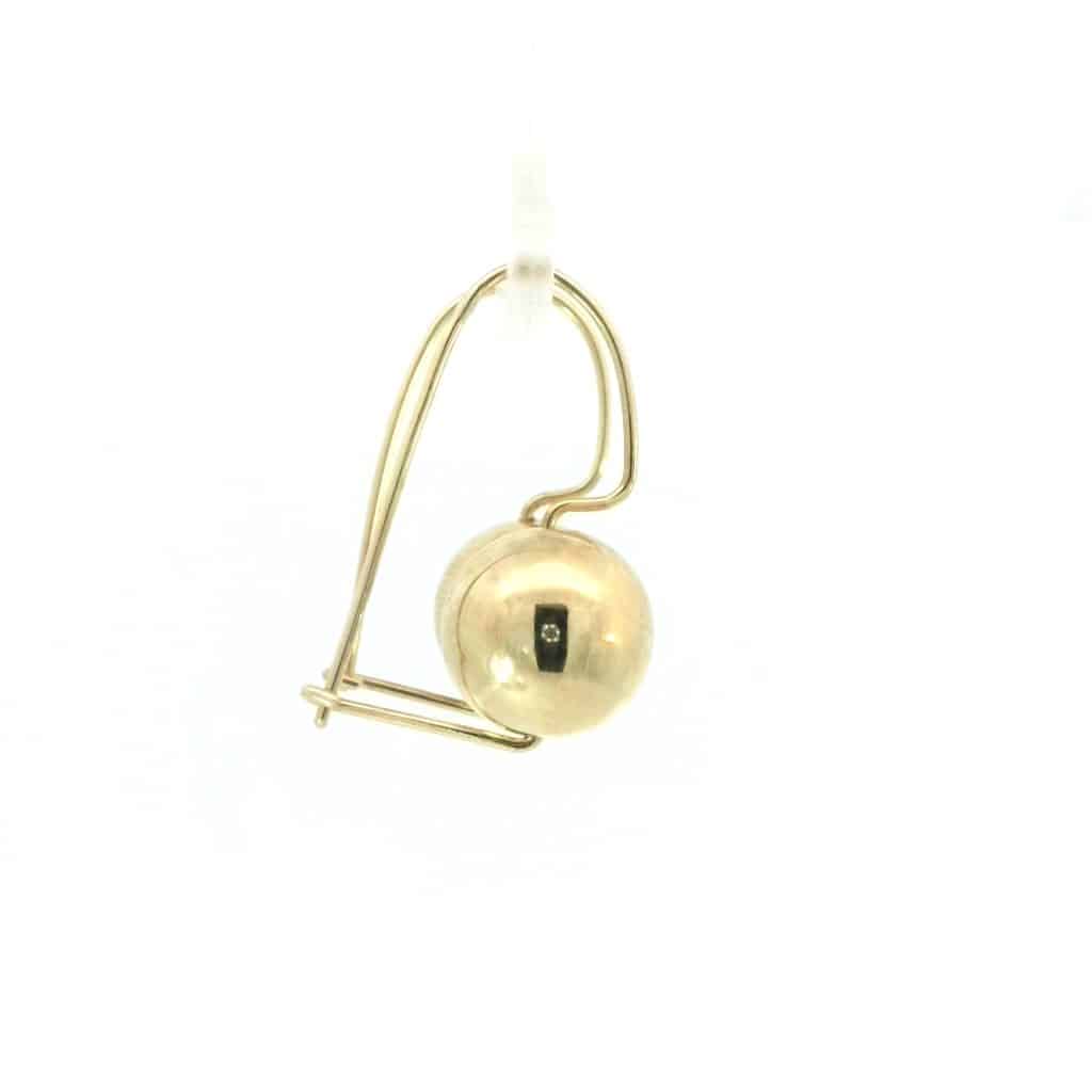 9ct Gold Euro Ball Earrings
