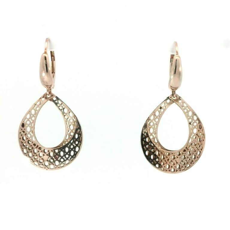 Italian 9ct Gold Teardrop Earrings