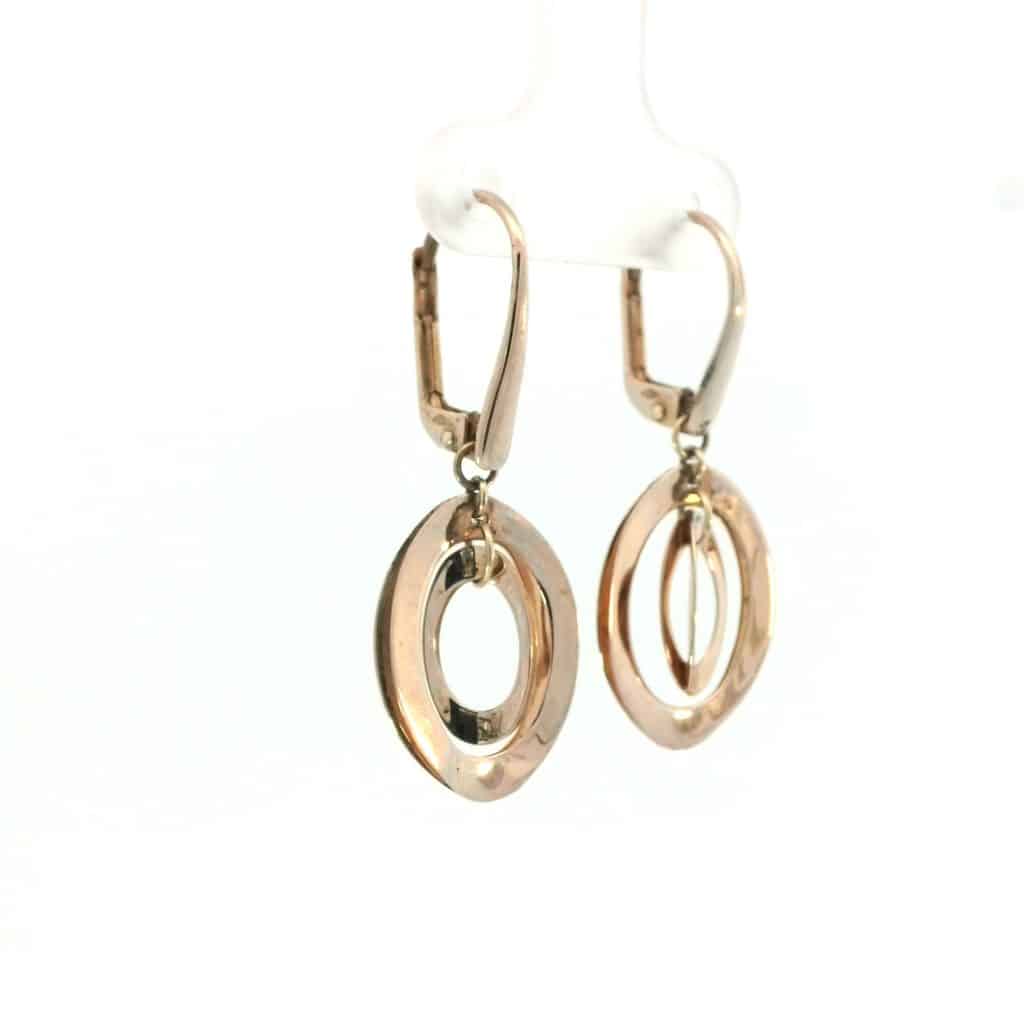 Italian 9ct Gold Oval Earrings