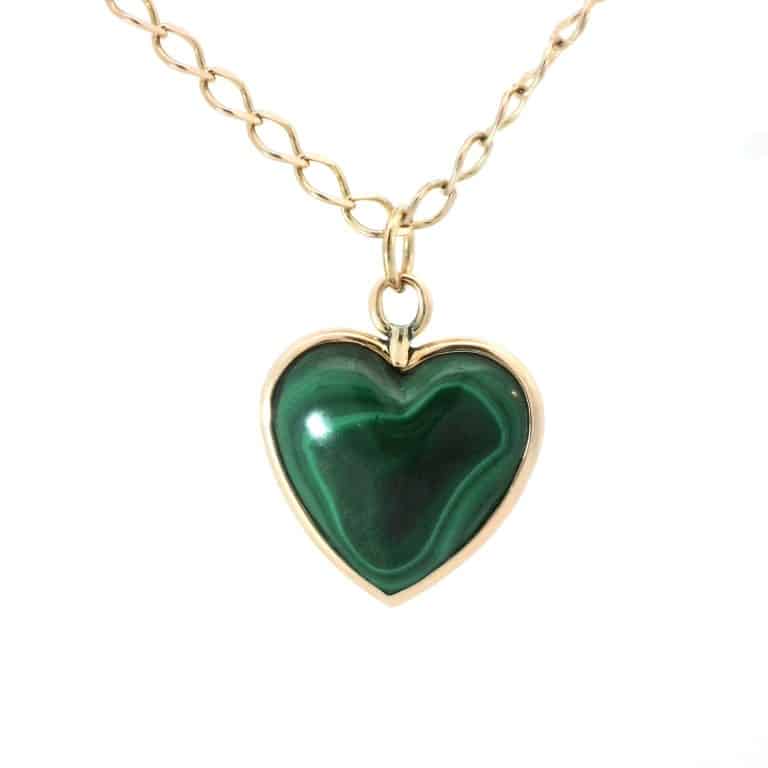 Malachite Heart Pendant